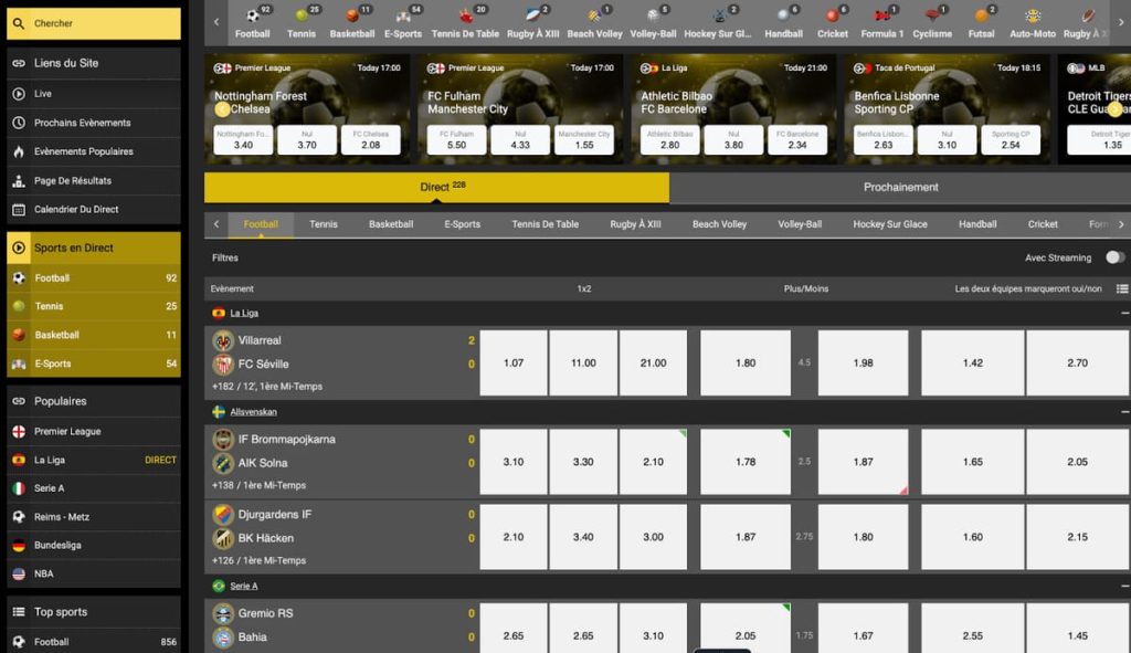 Betlive Casino paris sportifs