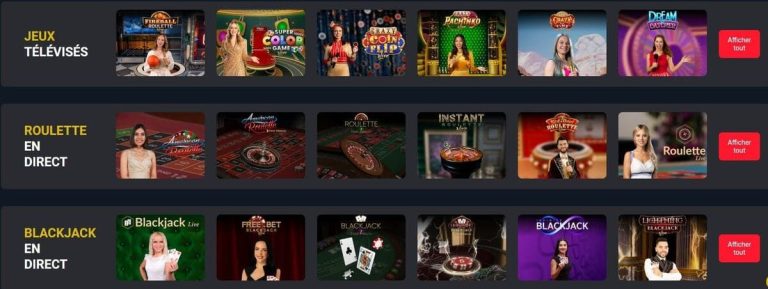 Betlive Casino jeux live