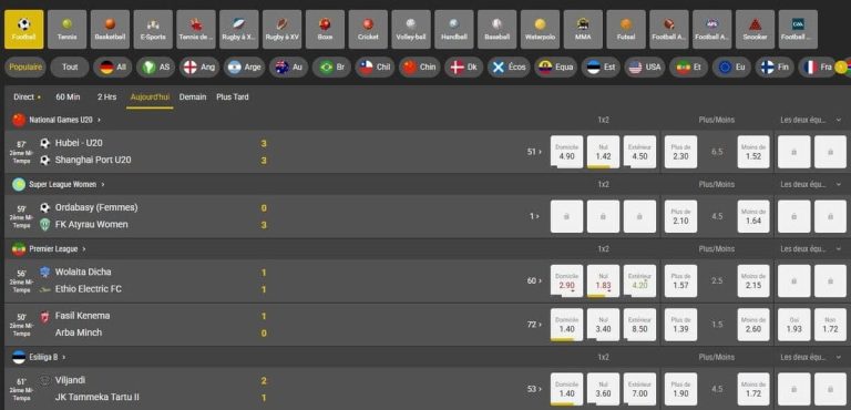 Betlive Casino paris sportifs